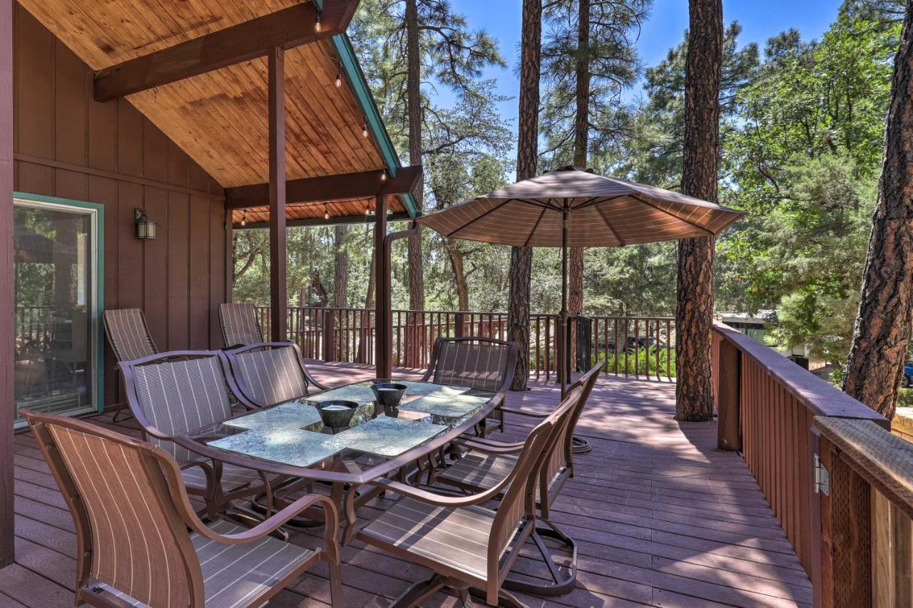 Rustic-Chic Prescott Cabin With Deck In Wooded Area! Exterior foto