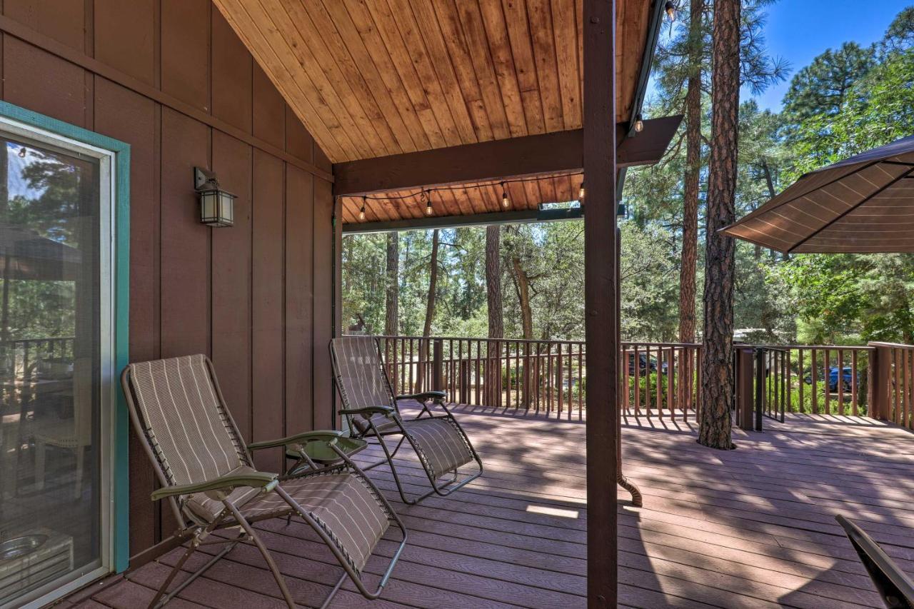 Rustic-Chic Prescott Cabin With Deck In Wooded Area! Exterior foto