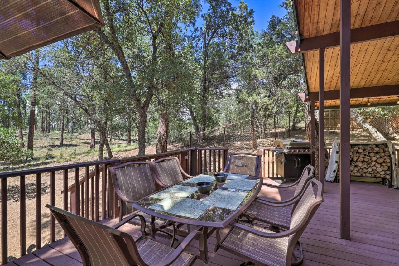 Rustic-Chic Prescott Cabin With Deck In Wooded Area! Exterior foto