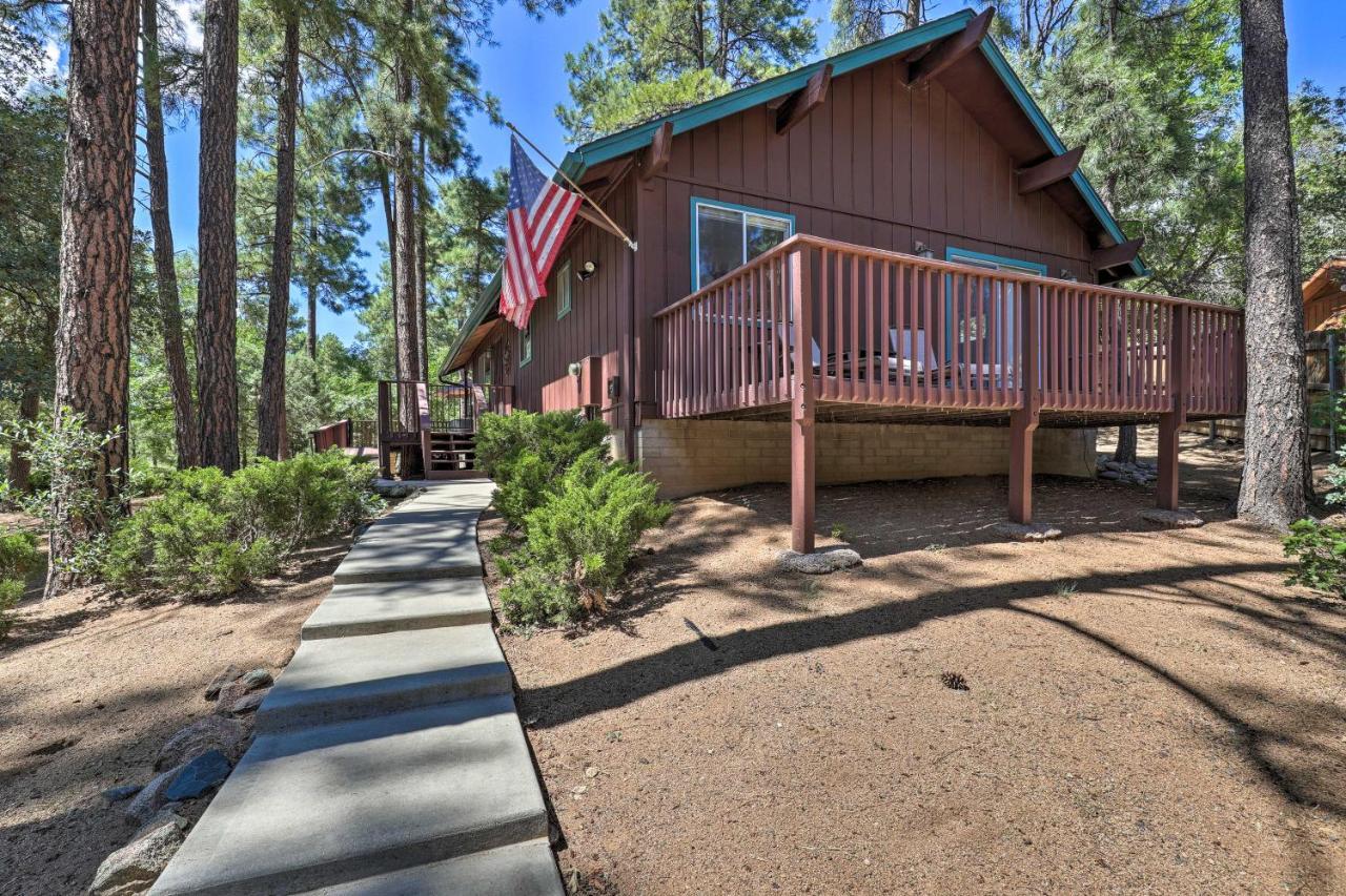 Rustic-Chic Prescott Cabin With Deck In Wooded Area! Exterior foto